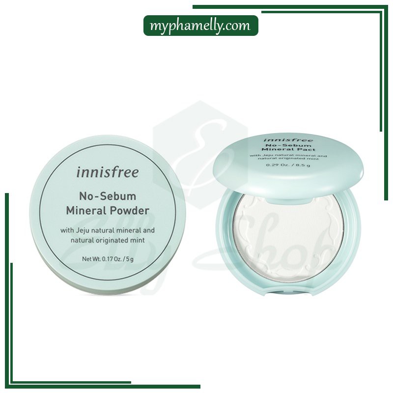 Phấn Kiềm Dầu Không Màu Innisfree No Sebum Mineral Pact