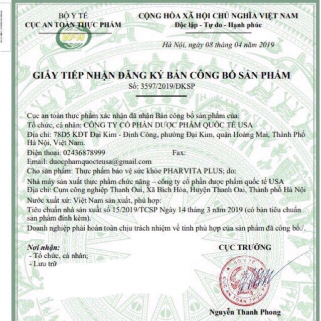 Pharvita Plus Bổ Sung Vitamin Và Khoáng Chất