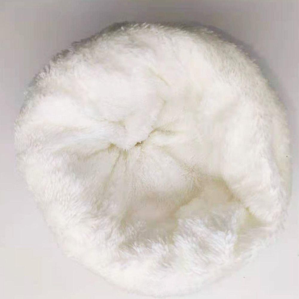 Mũ Beanie Dệt Kim Màu Trơn Dễ Thương