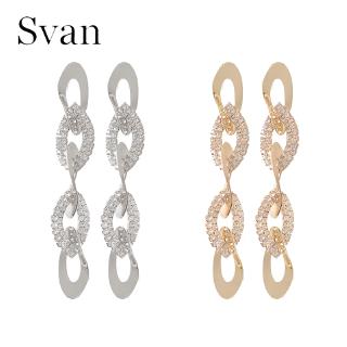 New S925 Korean Metal Chain Long Ear Fashion High-grade Earrings Simple Earrings
