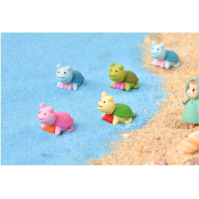 Phụ Kiện Đá Nhỏ Hình Rùa Nhiều Màu Sắc Trang Trí Sân Vườn diy