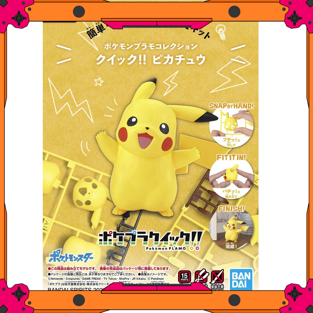 Mô Hình Bandai Pokepla Quick 01 Pikachu