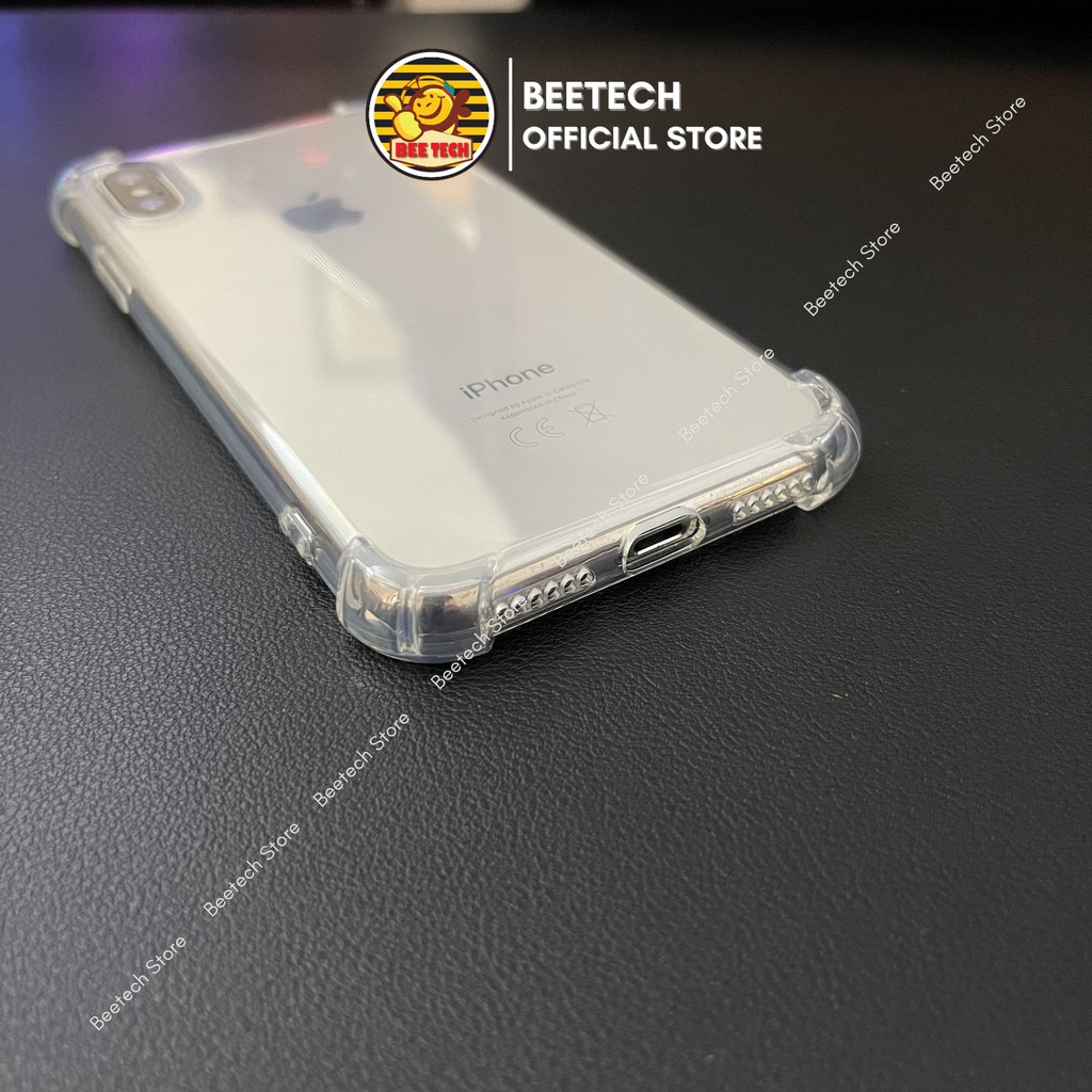 Ốp lưng iPhone chống sốc 4 cạnh, ốp silicon trong cho iPhone - Beetech