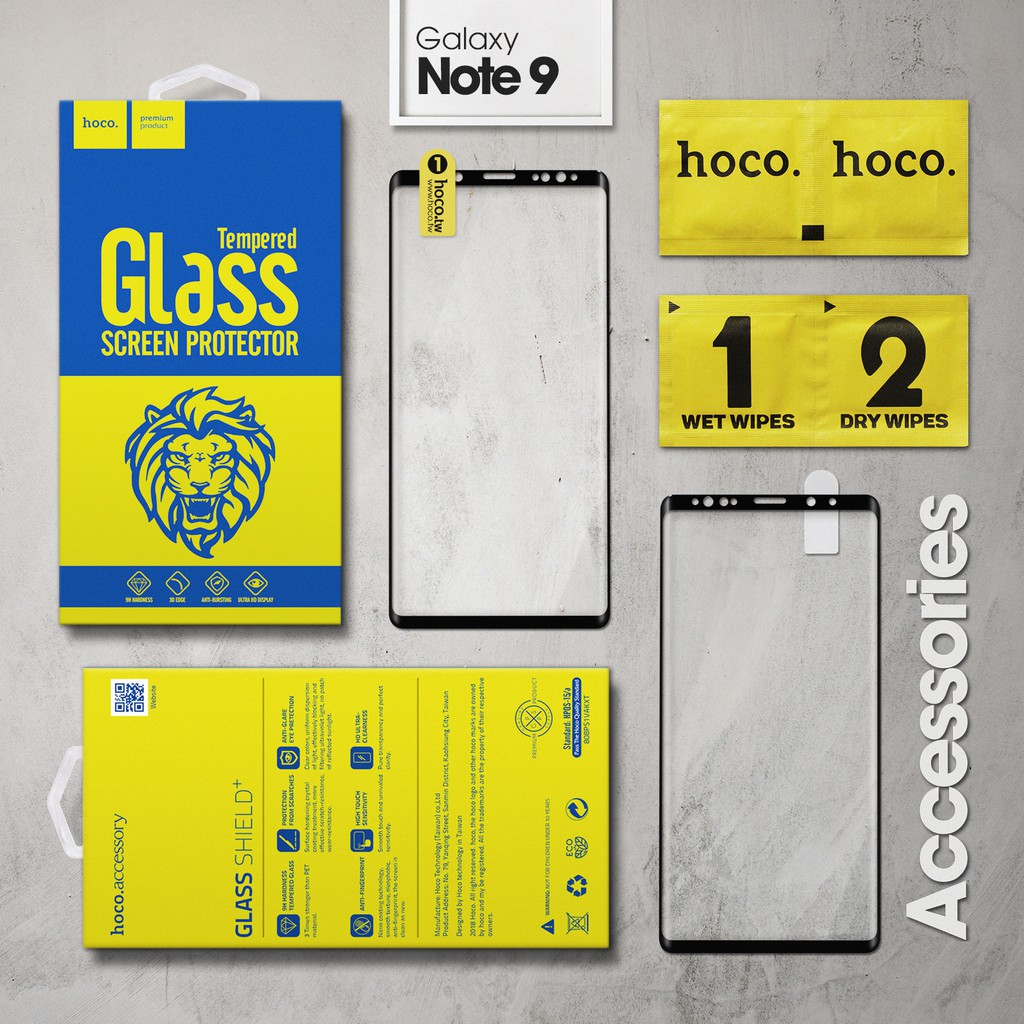 Cường lực Galaxy Note 9 hiệu Hoco Full LCD