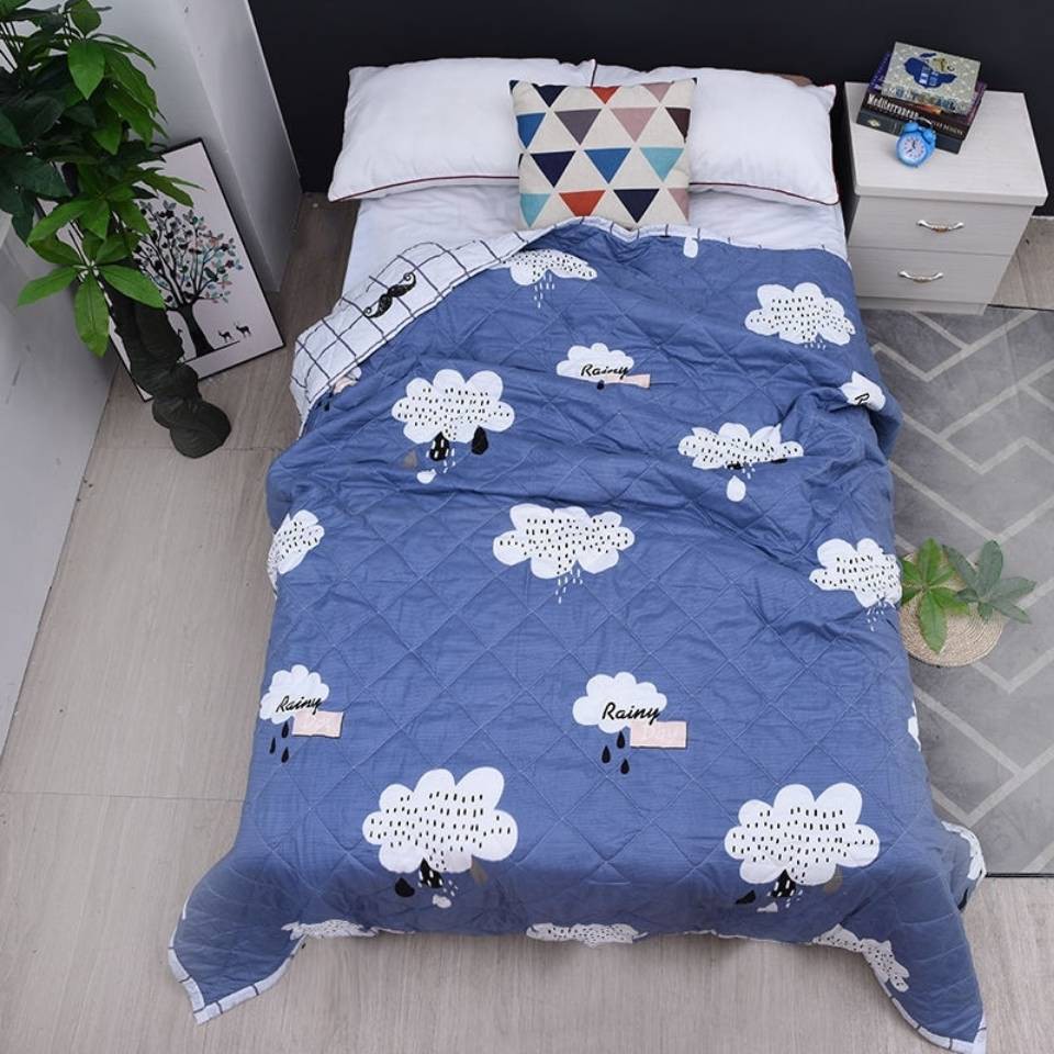 quilt  Chăn bông lụa 100 dâu tằm dày dặn giữ ấm, mùa xuân hạ thu được tất cả các mùacái mền