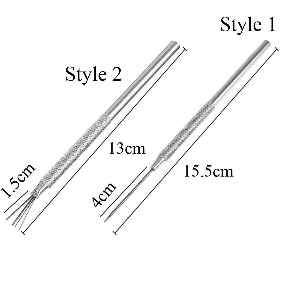 WATTLE Bộ 2 Cây Kim Tạo Chi Tiết Ruy Băng Chuyên Nghiệp