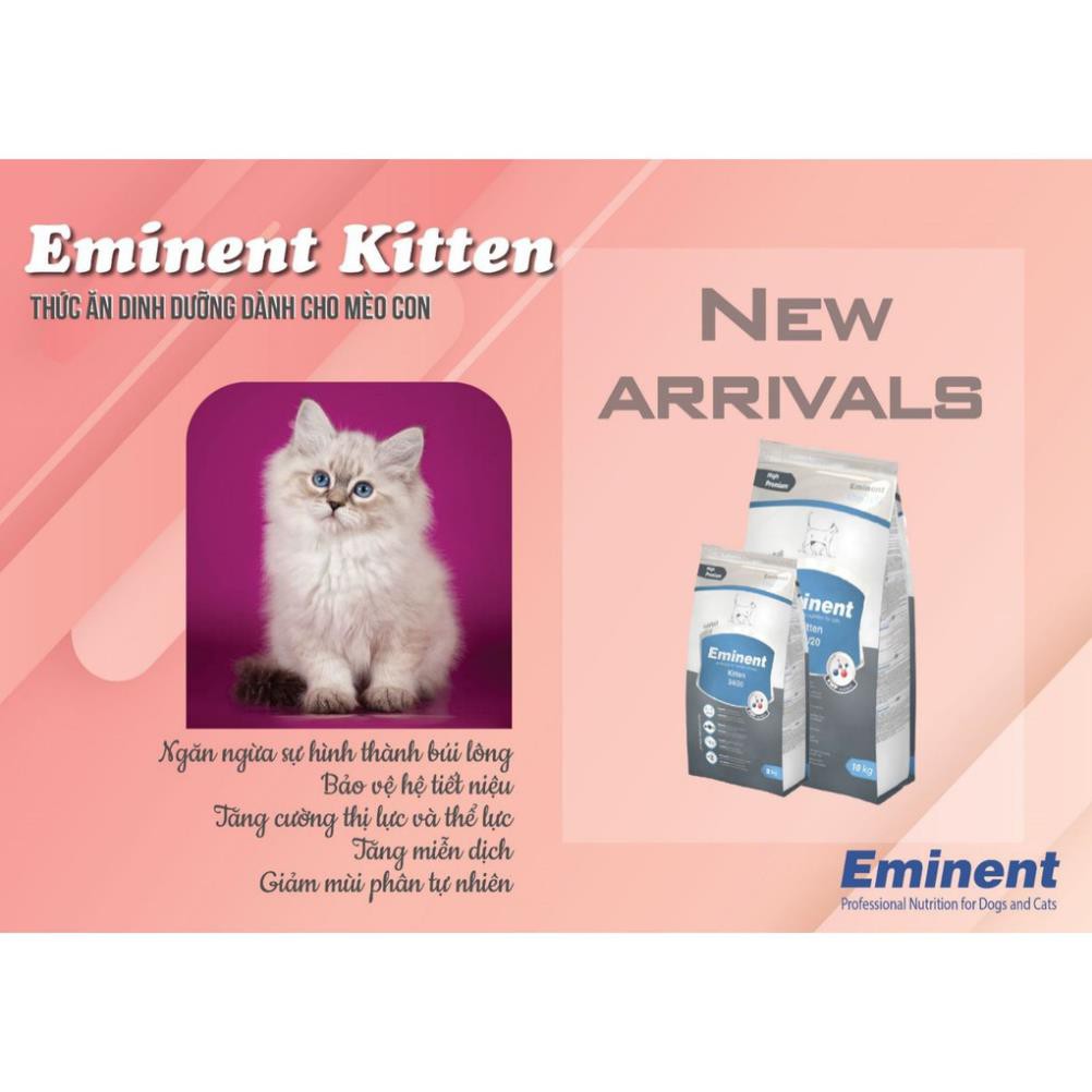 Hạt cho mèo con Eminent Kitten Cat - 2kg. Thức ăn cho mèo Eminent Kitten, hạt cho mèo mẹ mới sinh & con.
