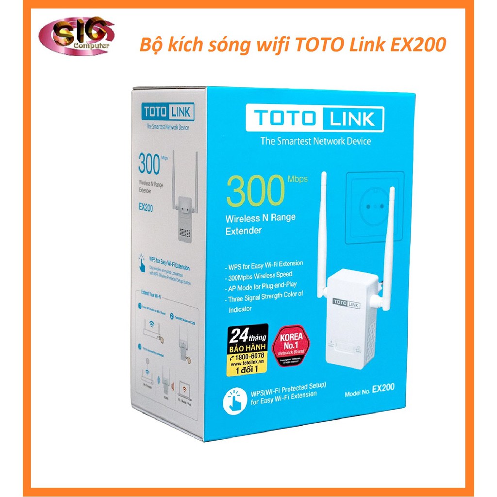 Kích Sóng Wifi ToTo Link EX200