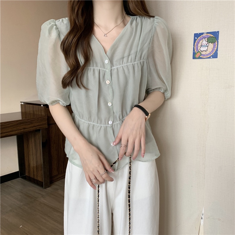 CZ4410 Áo ngắn tay nữ hè hàng nhập