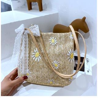 Túi Xách Nữ Đan Rơm Thời Trang Cổ Điển