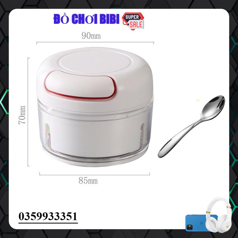 Máy xay tỏi ớt mini cầm tay đa năng có dây kéo tiện lợi Food Chopper