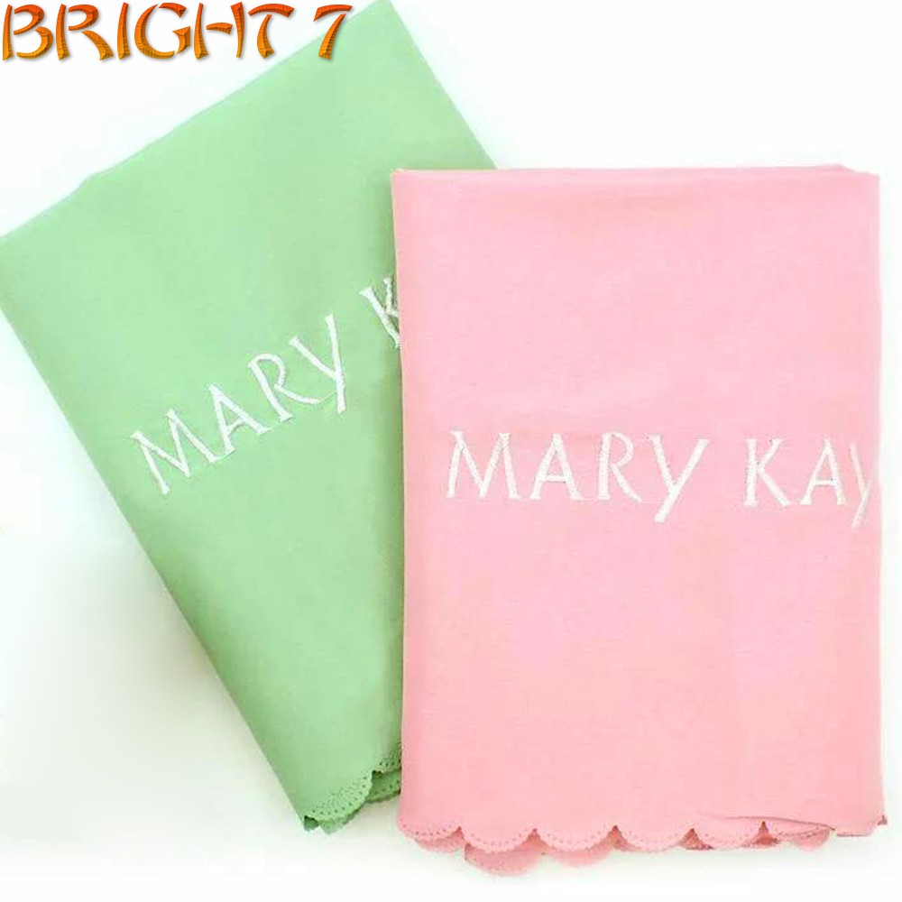 Khăn Trải Bàn Màu Hồng In Logo Mary Kay