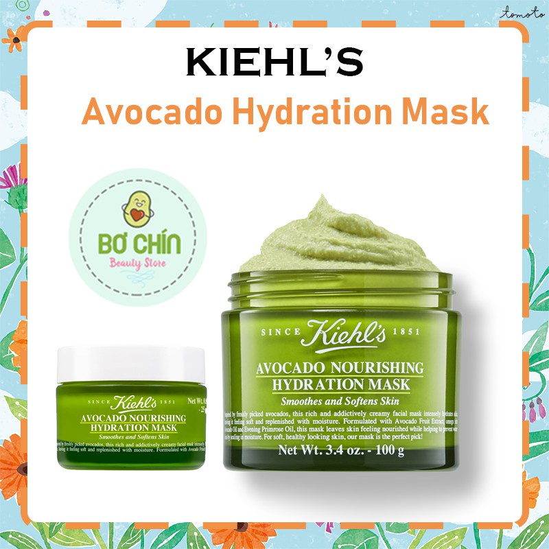Mặt Nạ Bơ Cấp Ẩm Và Làm Dịu Da Kiehl's Avocado Nourishing Hydration Mask kiehls fullsize 100ml