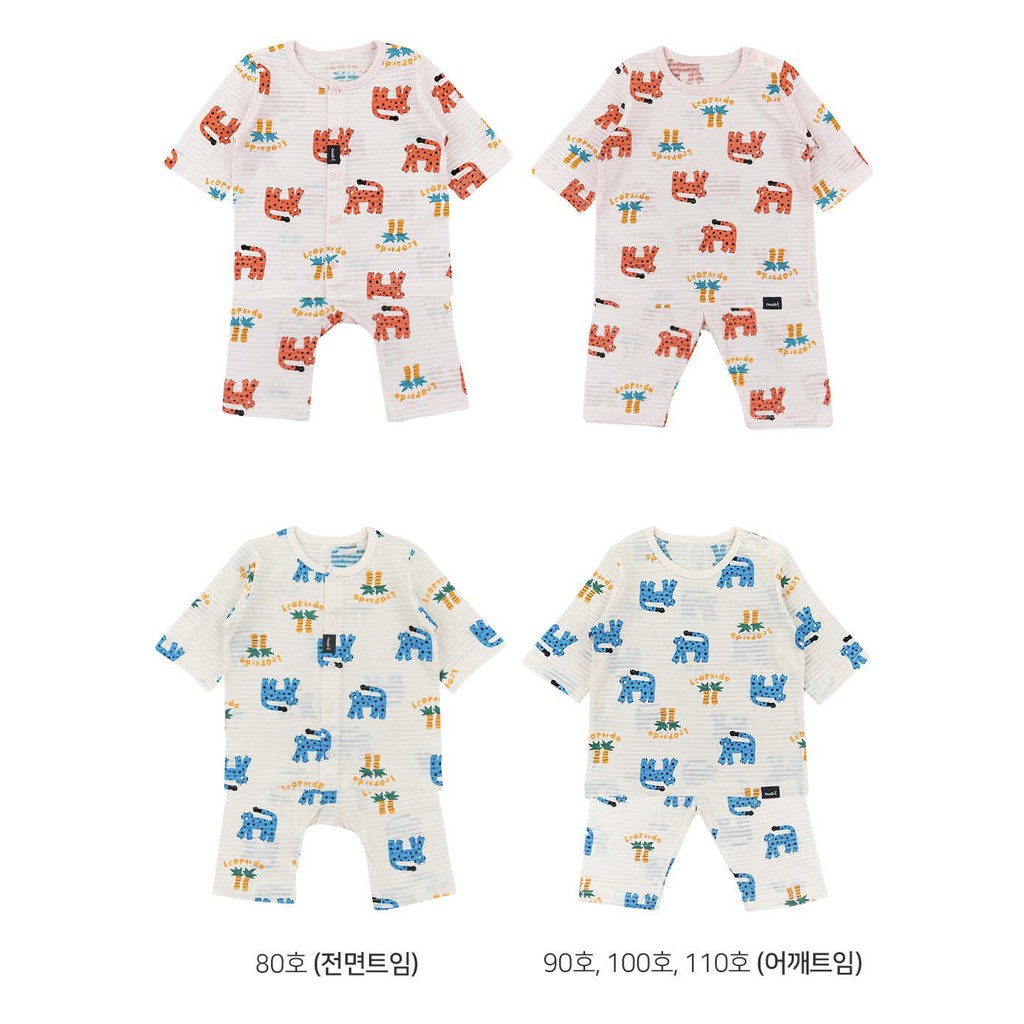 BỘ LỬNG CAO CẤP BÉ TRAI CỦA HÃNG CORDII, CHẤT COTTON GIẤY ORGANIC, MẪU CON BÁO XANH