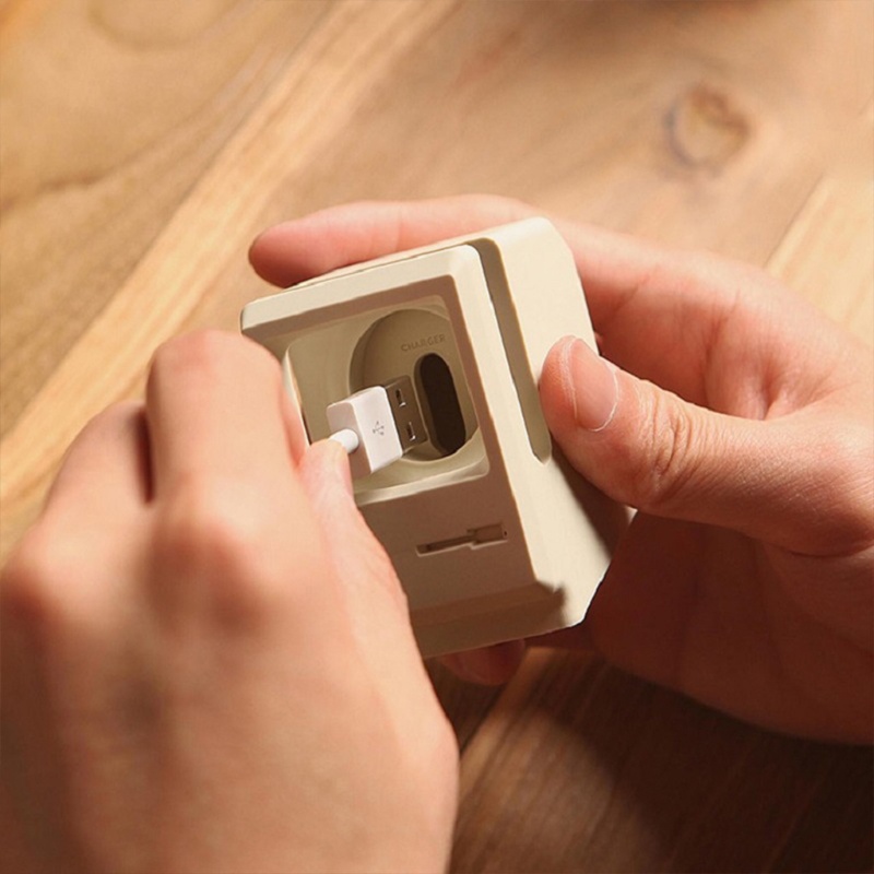 (3C) Giá Đỡ Đồng Hồ Để Bàn Bằng Silicon Phong Cách Retro