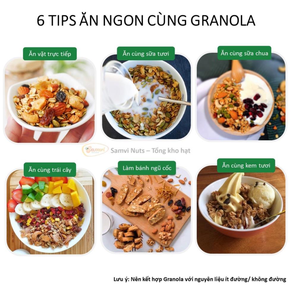 Ngũ Cốc Sữa Chua Ăn Kiêng Giảm Cân Granola Befresco (300GR). Granola không đường, hạt mix yến mạch, sữa chua hoa quả