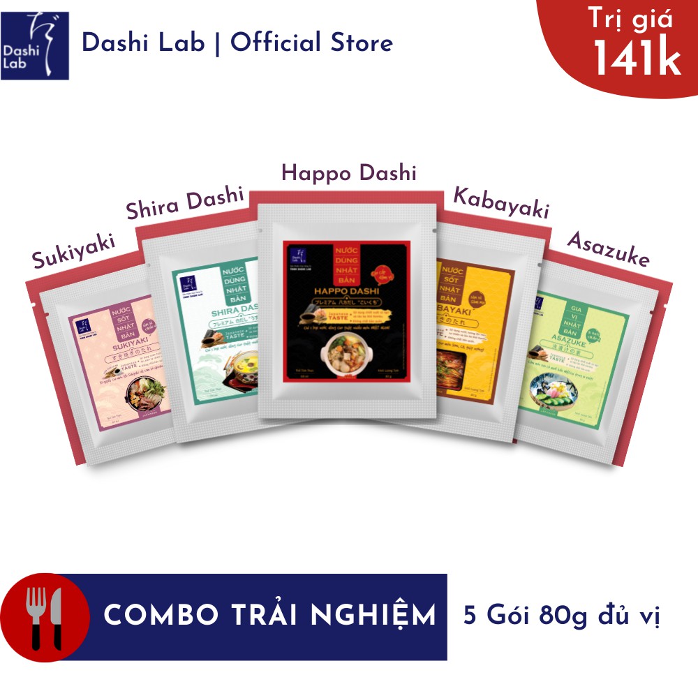 Combo Trải nghiệm 5 gói 80g đủ vị