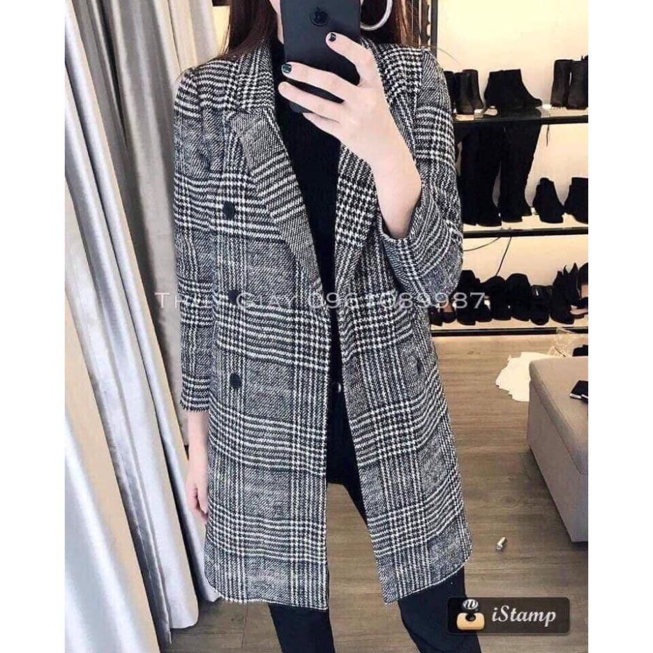 [ Rẻ Vô Địch ]  Áo dạ kẻ 6 cúc hàng đẹp [ Kèm Video ] | BigBuy360 - bigbuy360.vn