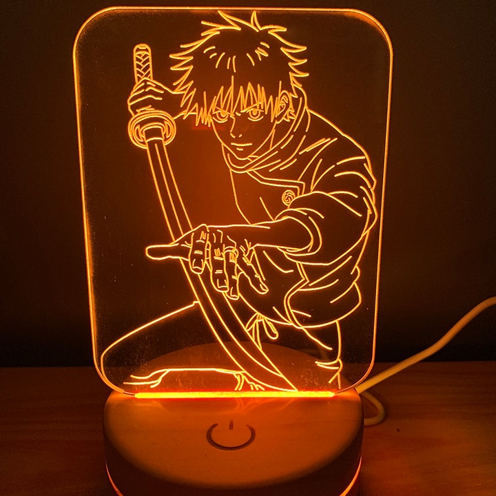 Đèn Led Anime Yuta Jujutsu Kaisen 3D Cảm Ứng, Điều Khiển