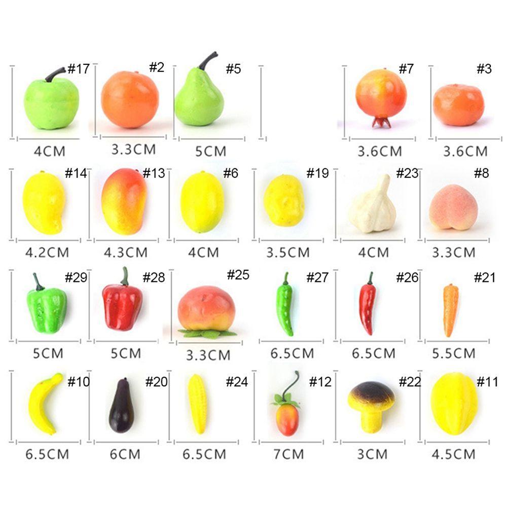 Set 10 Quả Cam / Ớt / Chuối / Đào Giả Trang Trí Nội Thất