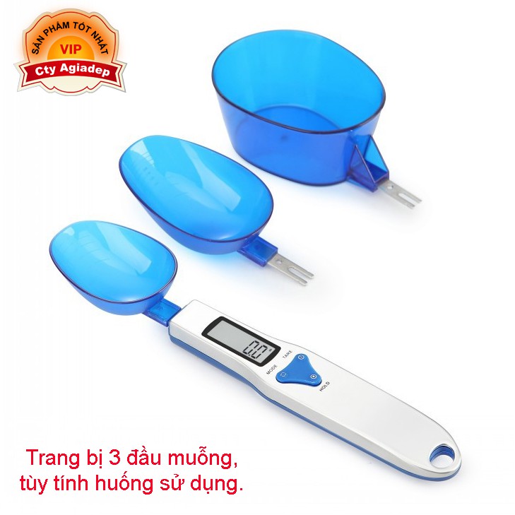 Cân tiểu ly dạng Thìa 0.1g-500g gồm 3 đầu muỗng cho đầu bếp ADG SPOON