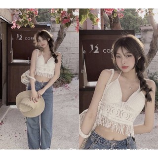 Áo len đan đi biển (SẴN KEM)