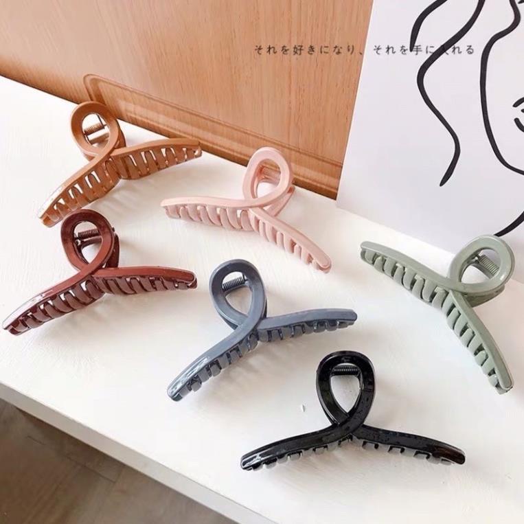 Kẹp Tóc Nhựa Hàm Cá Mập Cỡ Lớn Thời Trang Hàn Quốc Kiểu Dáng Thanh Lịch. - LADY