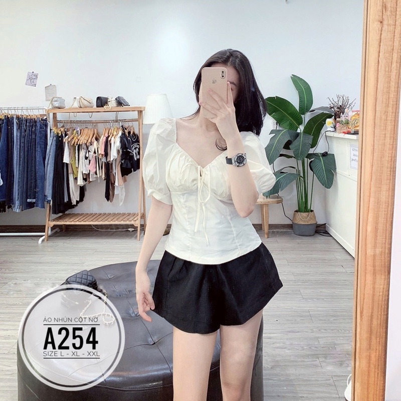 60-90kg Bigsize ÁO NHÚNG CỘT NƠ A254