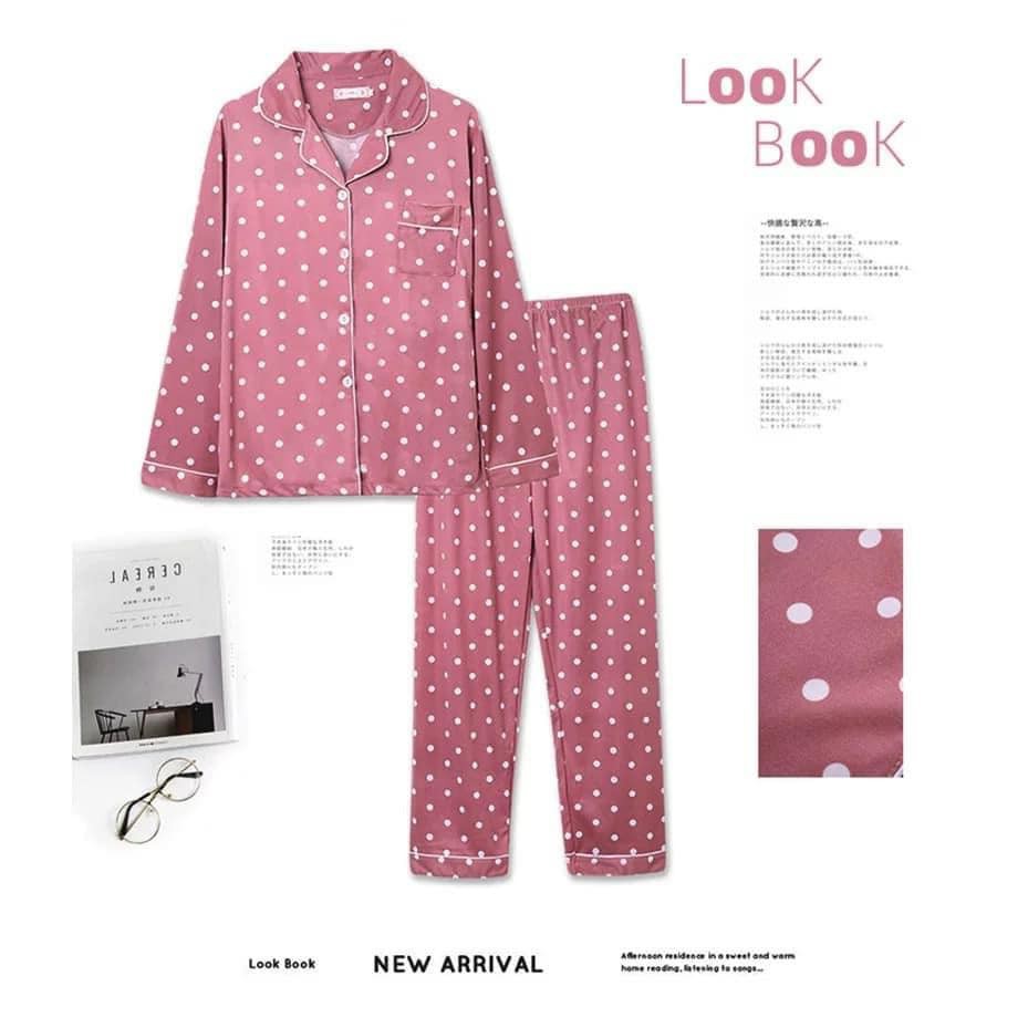 TRẢ ORDER BỘ PIJAMA DÀI TAY - NOTE TÊN FB VÀO HỘ EM VỚI Ạ