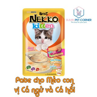 Pate cho Mèo con Nekko Kitten gói 70g