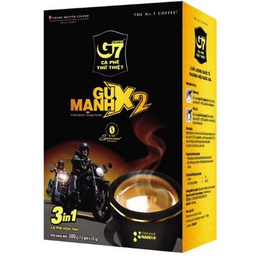 Cà Phê Sữa G7 Gu Mạnh 3in1 - Hộp 12 stick