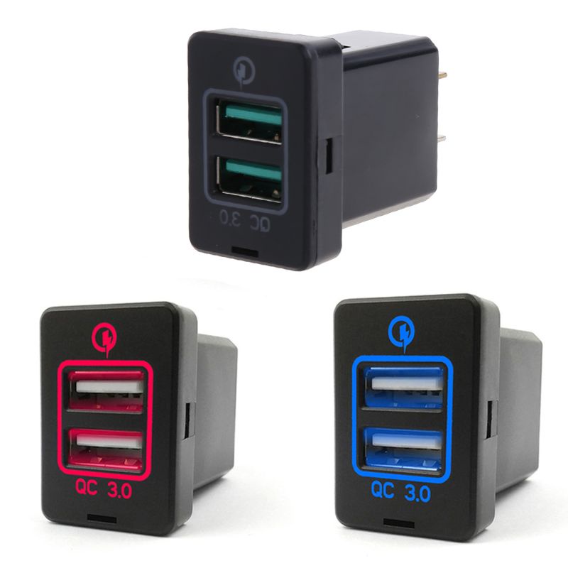Củ sạc nhanh USB 3.0 cho xe hơi TOYOTA Camry Corolla RAV4 Reiz Cruiser
