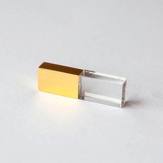 USB Pha lê Thủy tinh đèn Led 32Gb nắp vàng