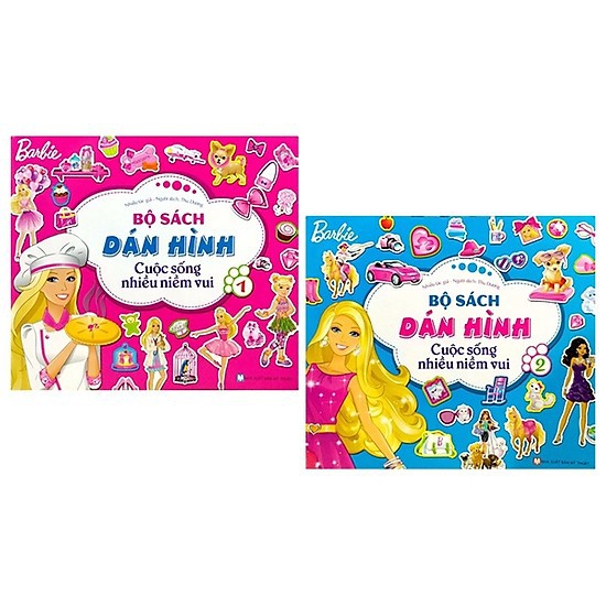 Sách - Barbie Bộ Sách Dán Hình Cuộc Sống Nhiều Niềm Vui - Tập 2