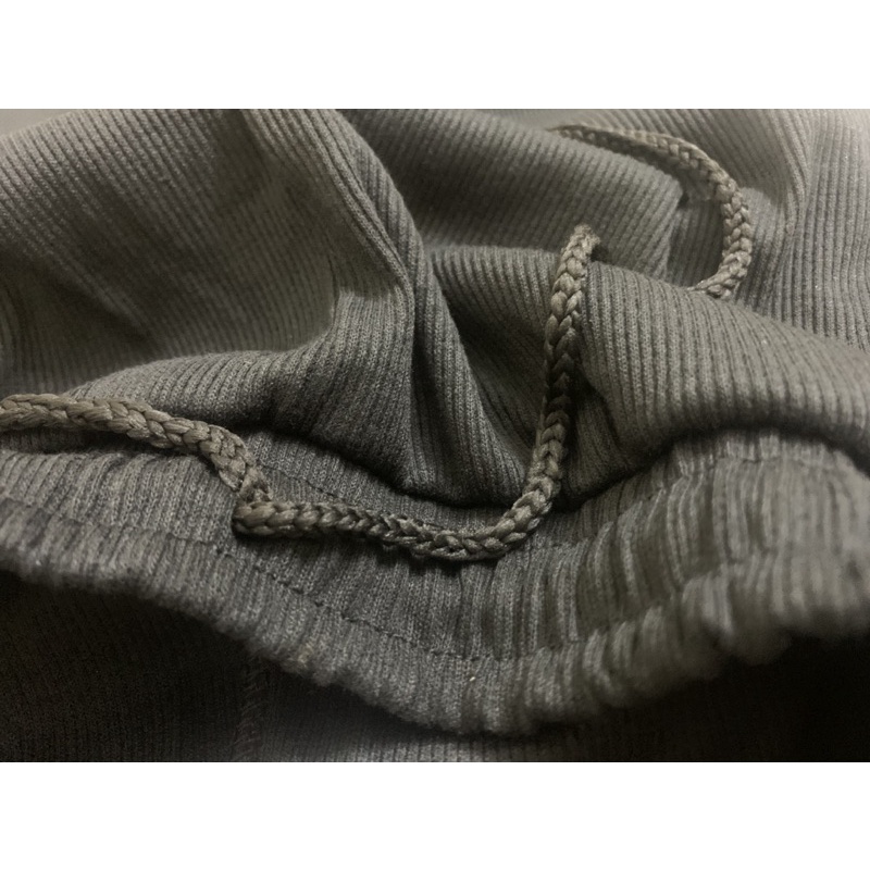 Quần jogger nữ thể thao bo gấu vải tăm có dây rút M555
