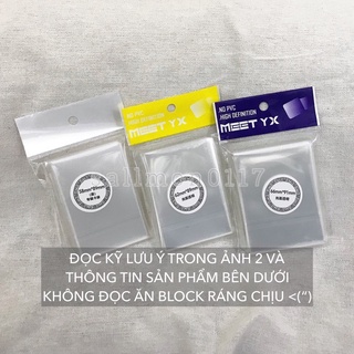 Sleeve MeeT siêu dày 5.8x8.9cm 6.2x8.9cm 6.6x9.1cm đựng card ảnh bọc bảo vệ thẻ bài