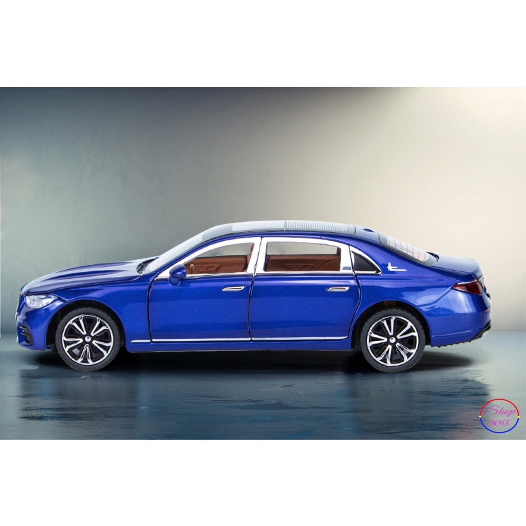 Xe mô hình sắt Mercedes-Benz E300L TẶNG KÈM BIỂN SỐ tỉ lệ 1:24 hãng XHD 3 màu