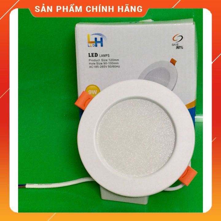 Đèn Led Âm Trần Siêu Mỏng 9w LHLed Bảo Hành 2 Năm Kích Thước D120mm