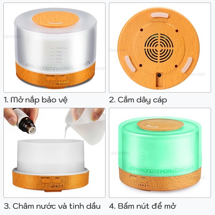 Máy Xông Tinh Dầu Nghe Nhạc Tích Hợp Loa Bluetooth, Remote Điều Khiển Từ Xa, Đèn Led 7 Màu, Tự Ngắt Khi Hết Nước