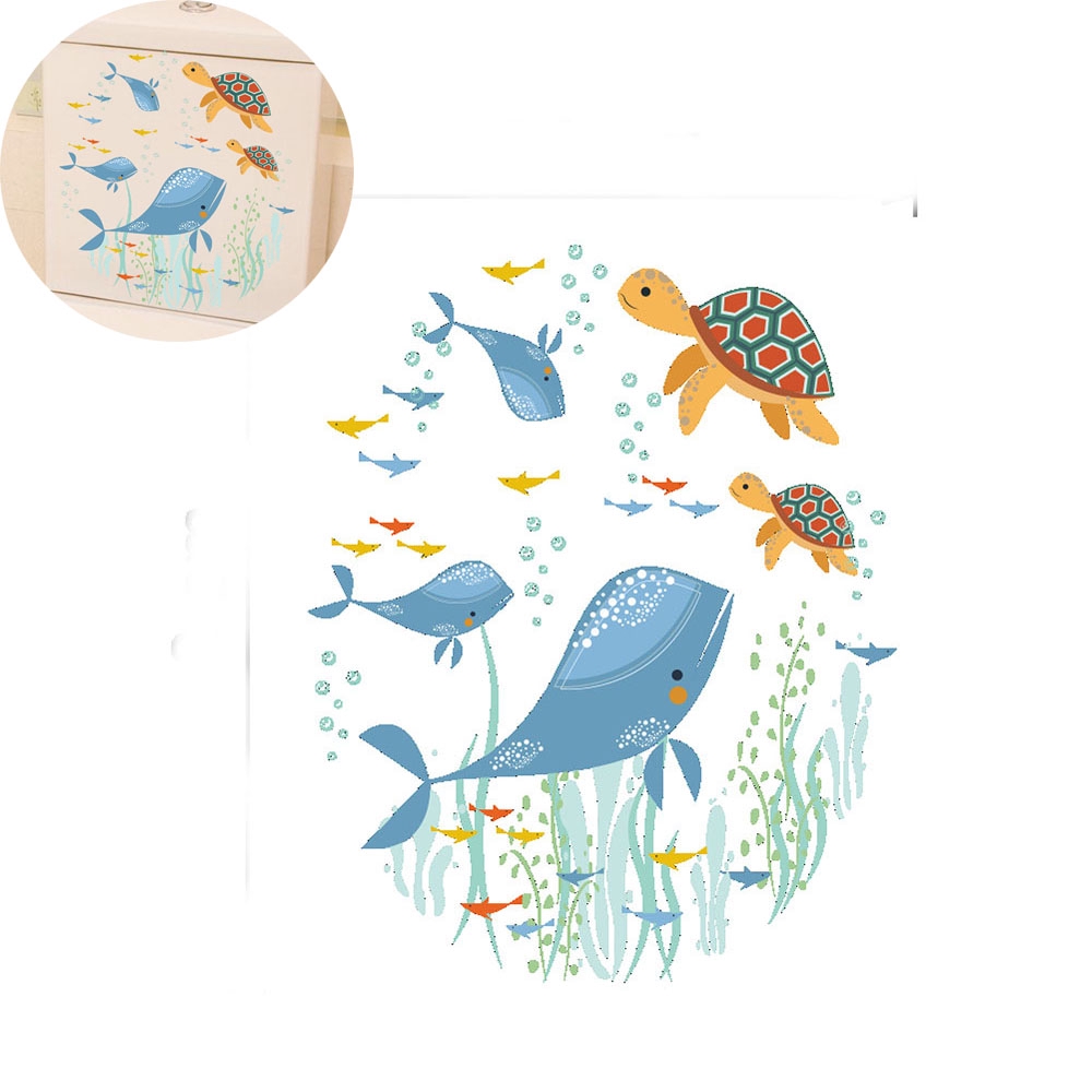 Sticker dán nắp bồn cầu họa tiết hình emoji dễ thương