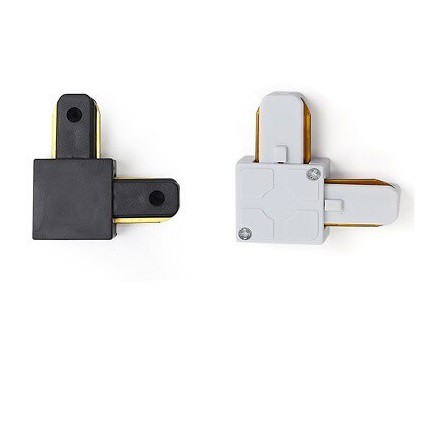 Đầu nối thằng &amp; góc thanh ray đèn rọi ray - Phụ kiện trang trí đèn rọi ray cho Shop