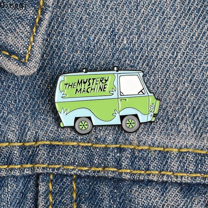Ghim cài áo Miss Zoe hình xe buýt hoạt hình ngộ nghĩnh