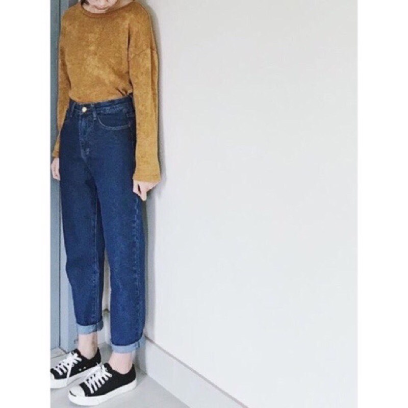 baggy nữ ống nhỏ hình thật trải sàn