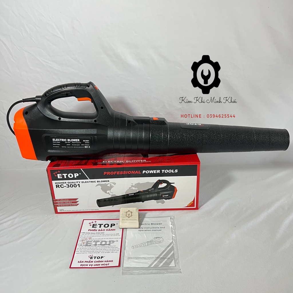 [Chính hãng] Máy thổi bụi công nghiệp ETOP Công suất lớn 3000W 6 cấp độ | Máy thổi bụi cầm tay( Cam kết dây đồng 100%)