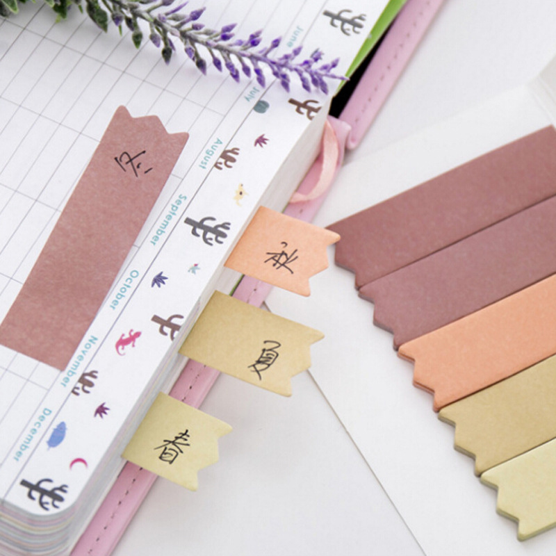 Giấy ghi chú RUIXIANG màu gradient phong cách Nhật Bản đẹp mắt