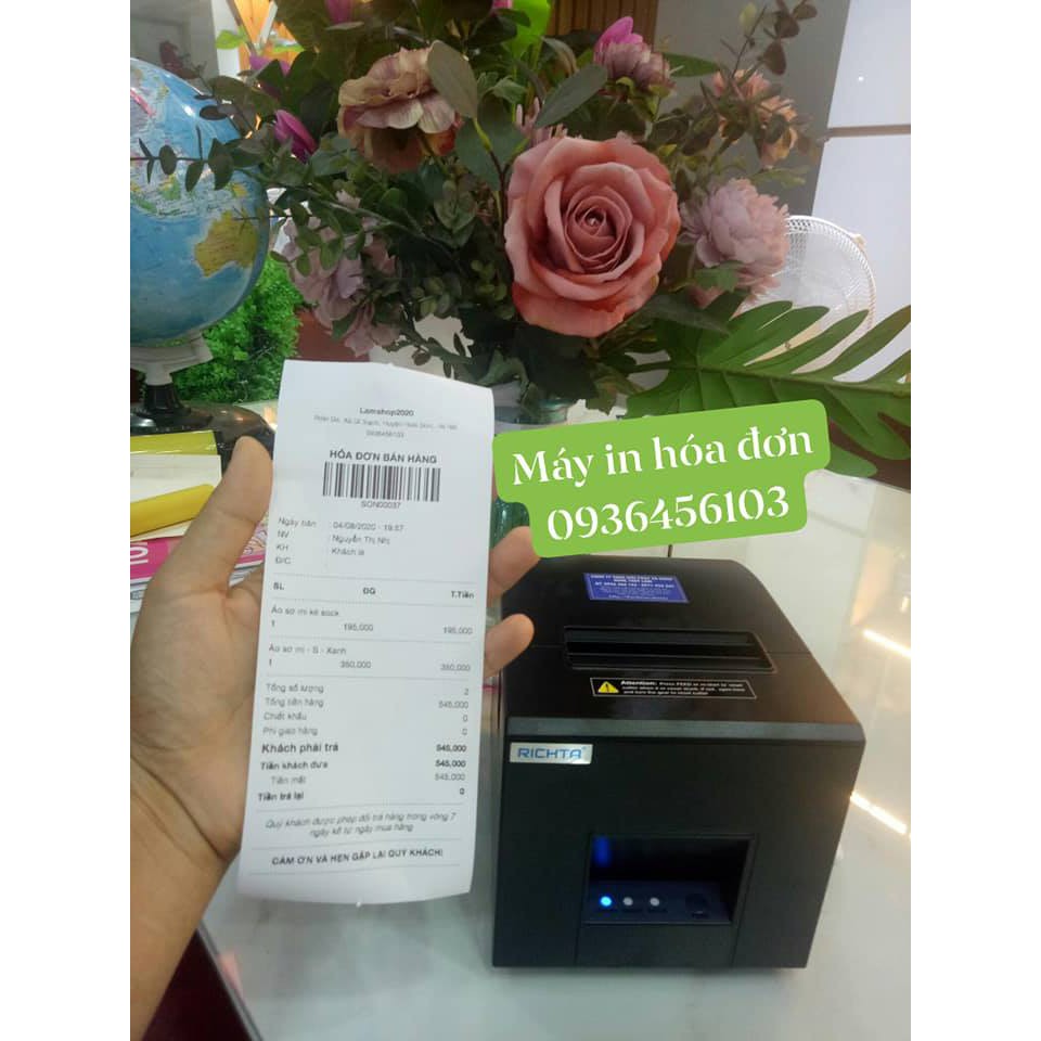 Máy in hóa đơn in bil qua điện thoại bắt wifi Richta R82M | BigBuy360 - bigbuy360.vn