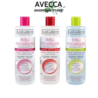 Nước Tẩy Trang Cho Mọi Loại Da Evoluderm Micellaire Pháp (250ml/ chai)