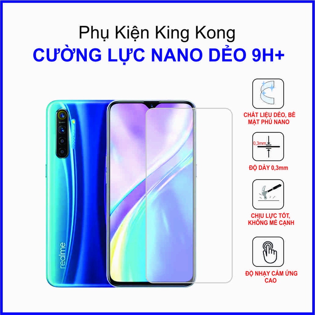Dán cường lực Realme XT cường lực nano dẻo 9H+