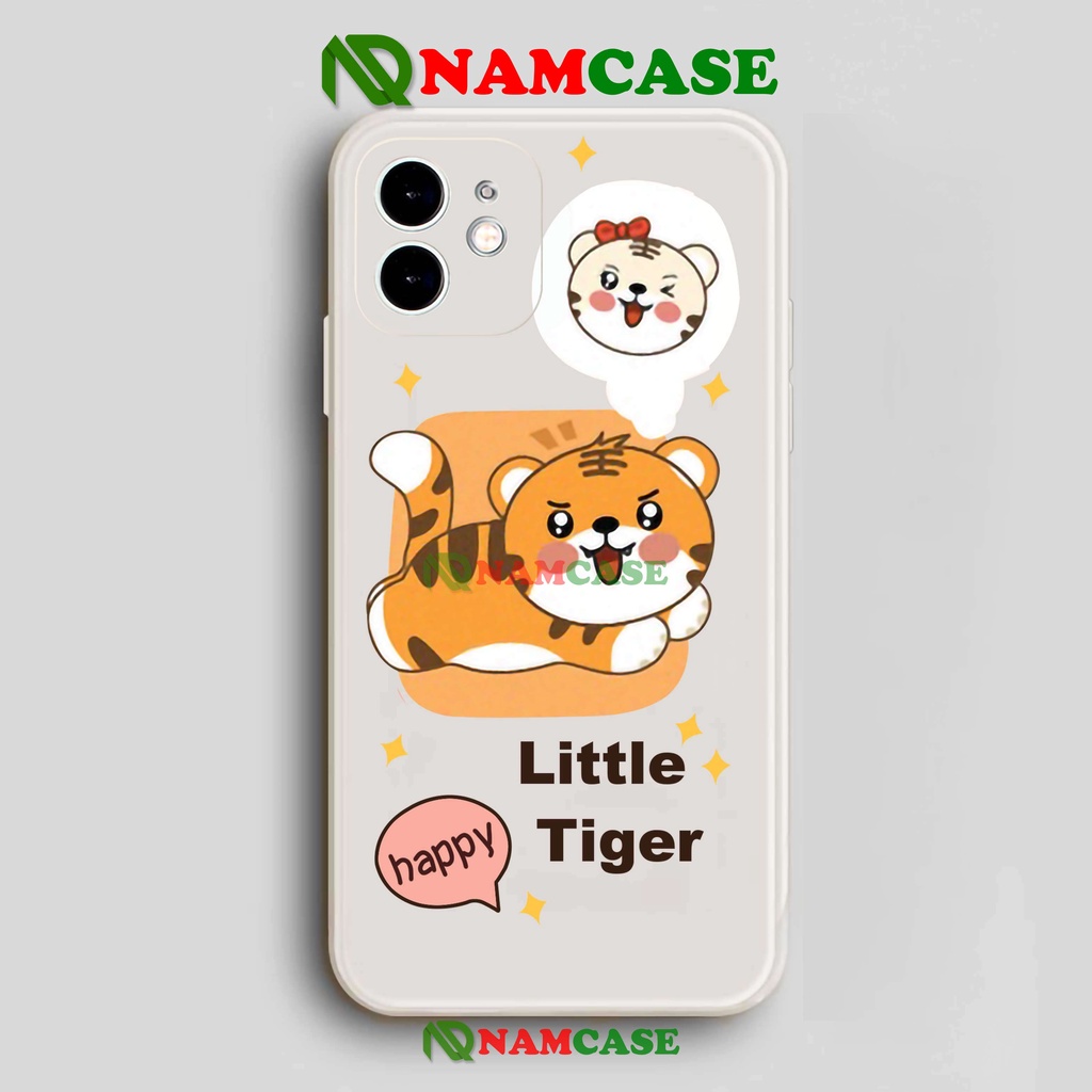 Ốp lưng iPhone cặp đôi cạnh viền vuông silicon dẻo cho iphone 6/6s/7/8/X/XS/XR/11/12/13 Pro Plus Max Hổ tiger cute