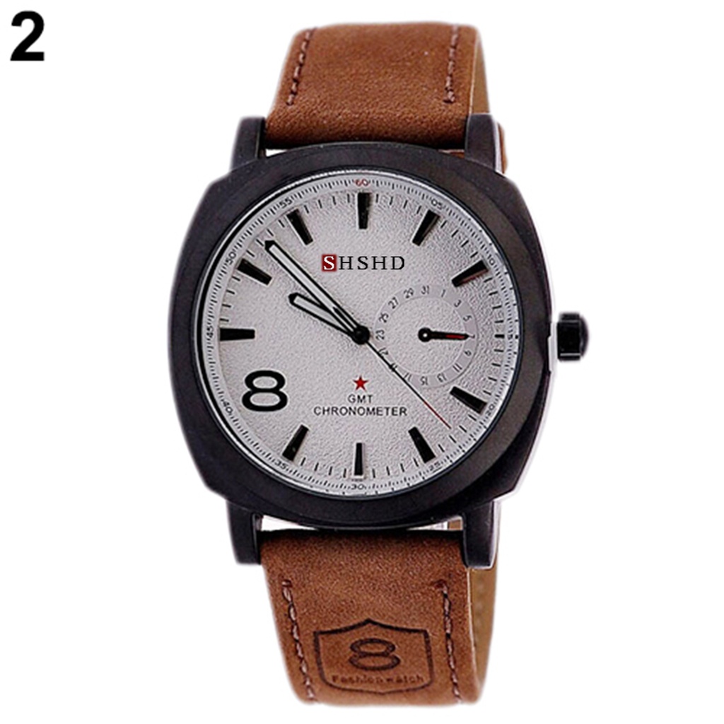Đồng hồ Unisex dây giả da thời trang